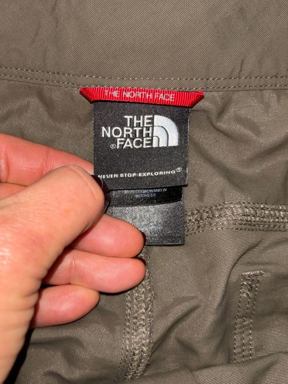 The North Face Men's Olive Green Nylon Cargo Pants Size 34